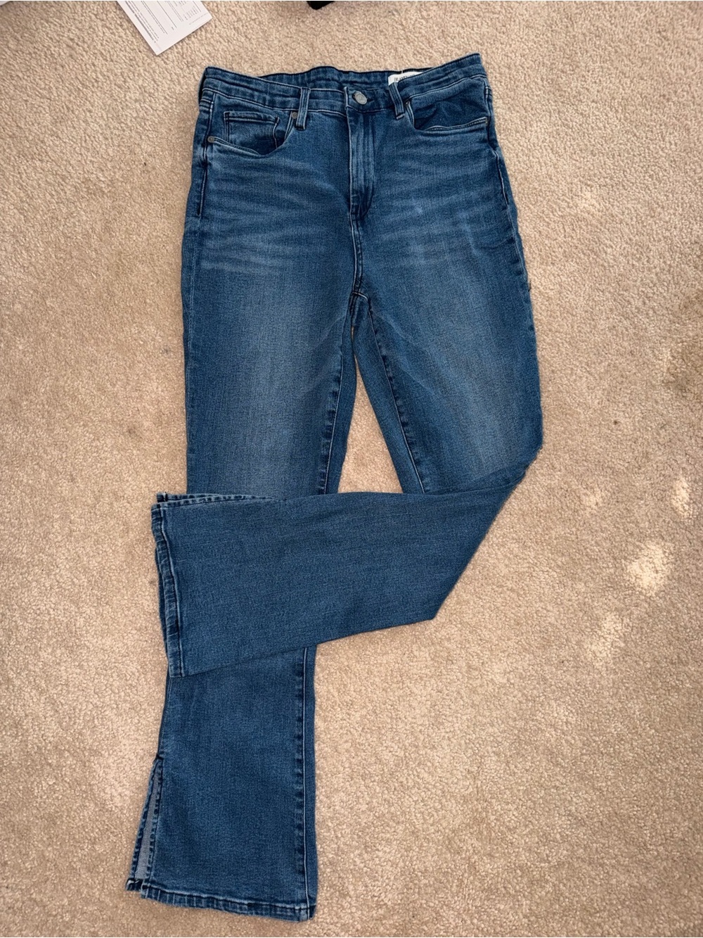 Free People x blanknyc Dark Blue Women's High Rise Mini Flare
